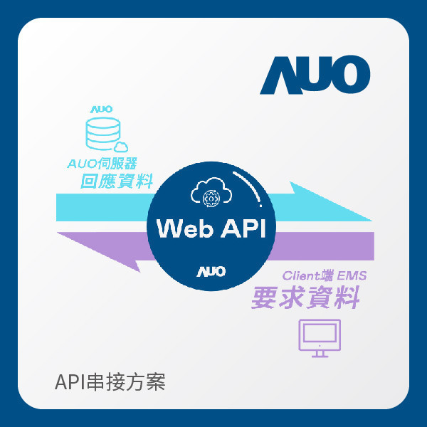AUO API串接方案 AUO k8凯发(中国)光電 API串接方案